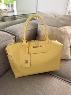 Pañalera Baby Bag Baby Yellow Herraje Oro