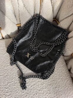 Kyra Mini Wet Negro Herrajes Negros