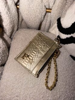 Helios Wrap Holder Pitón Champagne Metálico - Herraje Oro