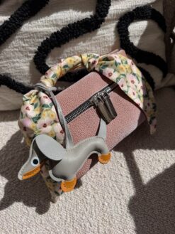 Rio Mini Floater Pink cierre negro - Herrajes Plata