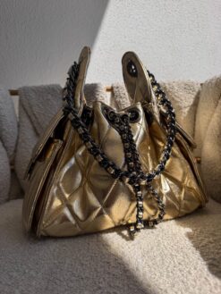 Soho 25 Small Oro Metalico Shine Herraje Negro